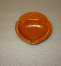   ANCIEN CENDRIER EN GRES EMAILLE SOUVENIR ABBAYE BIERE ORVAL BELGIQUE