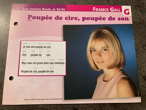 Carte fiche plaisir chanter - carte, de