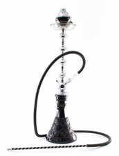 1- Tuyau Shisha Noir Pipe Laser Clearence Fumer Hooka set Promo + Coupe Vent Bl