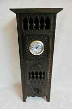 ANCIENNE ARMOIRE/BONNETIÈRE BRETONNE MINIATURE AVEC HORLOGE - Ht 46 cm - POUPÉE