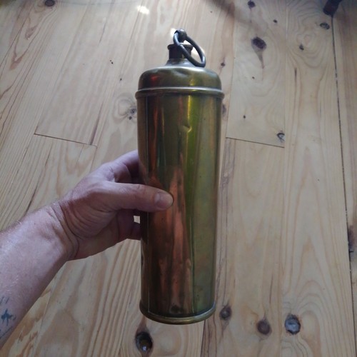 Ancienne bouillotte laiton - bouillotte,