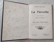 Donizetti la Favorite partition ancienne reliée chant piano