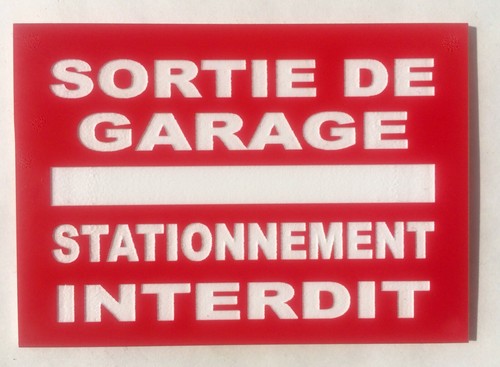 Plaque panneau sortie - sortie, de