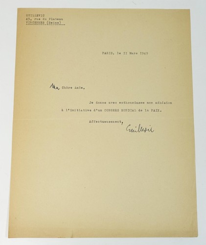 Guillevic lettre - guillevic.,