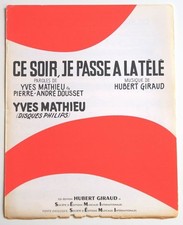 Partition sheet music YVES