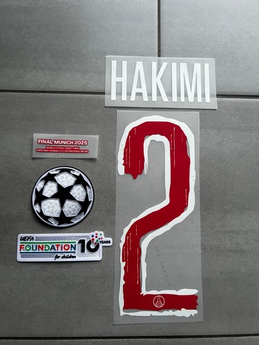 Flocage hakimi psg - flocage, maillot