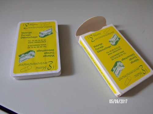 Jeu cartes publicitaires - cartes,