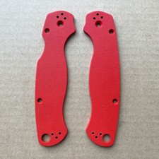 G10 Replacement Scales - Red For Spyderco Paramilitary 2
