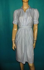 robe BCBG MAX AZRIA bleu 100% coton Taille : 36 / 38 TRES BON ETAT