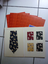 TINTIN / LOT  DE  7  PLAQUETTES PROMO  DU REPRESENTANT CITIME POUR LES CRAVATES