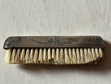 Ancienne  Brosse à Moustaches - Argent Massif  - Poinçons à déterminer