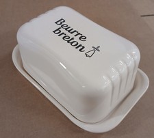 Beurrier Céramique écru