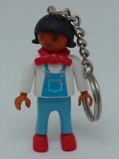 ANCIENNE FIGURINE PLASTIQUE PLAYMOBIL PORTE CLEF PUB