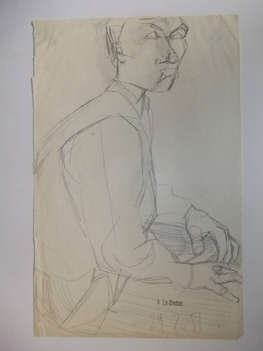 Dessin original portrait homme