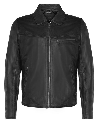 Veste bomber classique cuir - en,