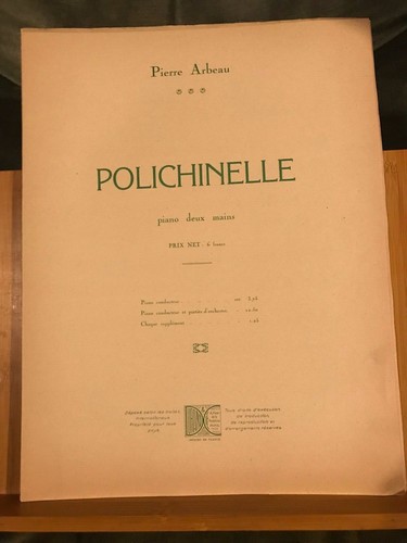 Pierre arbeau polichinelle - arbeau,