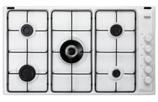 Longhi Flb 59 DD Table de Cuisson La Gaz Blanc 90 CM 5 Feux 1 Double Couronne