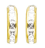 Boucles oreilles Rail Carré