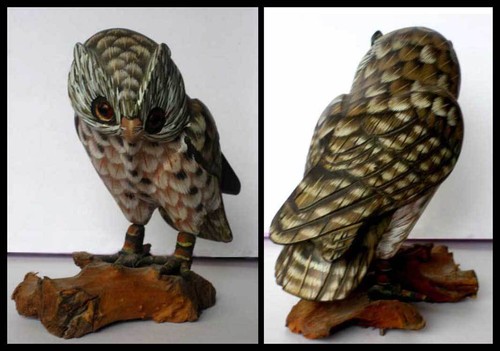 Statuette hibou statue - statuette,