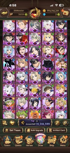 7ds grand cross - grand, account