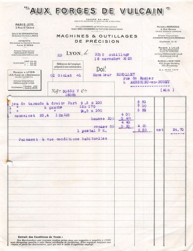 1925 machines outillages de - et,