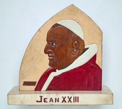 Plaque sculptée relique - plaque,