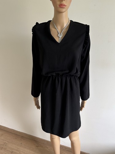 Robe noire manches longues - robe,