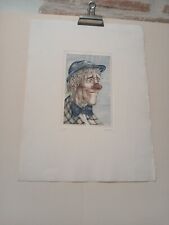 Marc Dautry,  Le Clown, gravure originale  signée, numérotée 2/175