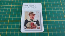 Carte Mme Leblanc pièce détachée jeu de société Super Cluedo Parker #B43