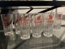 LOT 9 SUPERBES VERRES ANCIENS JOKER JUS DE FRUITS VINTAGE ⭐️⭐️⭐️⭐️⭐️