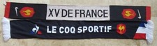 Lot 2 écharpe rugby QUINZE de FRANCE NIKE LE COQ SPORTIF double face