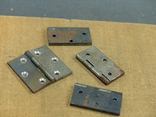 Lot 4 petites charnières de portes de placard ou meuble ancien pour restauration