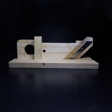 Planche à découper saucisson bois métal vintage art table fait main France N8852