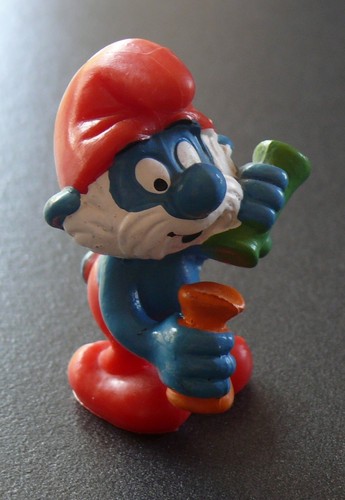 Figurine grand schtroumpf avec - grand,