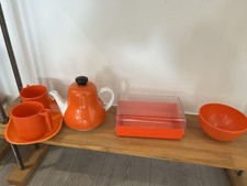 Ensemble À Café Vintage Orange