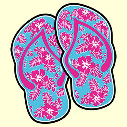 Pink flip flops shirt you - , t