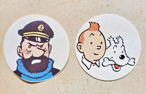 Autocollants tintin milou - 2,