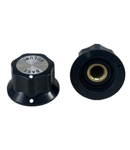 Bouton guitare noire - bouton, de