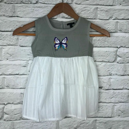 Robe fille blanche grise - blanche,