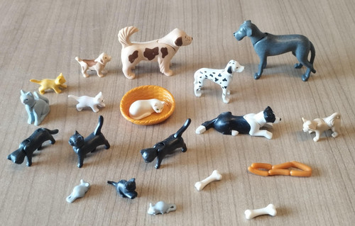 Playmobil lot chiens et - chiens,