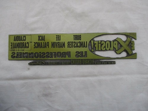 Plaque imprimerie cinema - plaque,