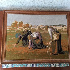 Tableau scène paysanne (aux fils de couleurs) 44X33 