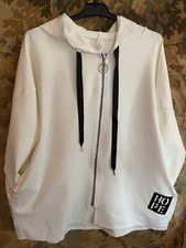 Sweat Loose Long Léger HOPE Blanc Zippe Avec Capuche T Unique Jamais Porté