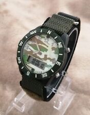 Montre Homme Camouflage type Militaire Chrono Alarme Double Affichage