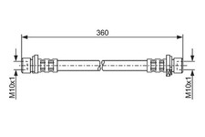 Tuyau de frein BOSCH essieu