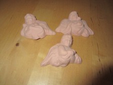 3 Anciennes  tête  ange  terre cuite  sujet religieux  vintage