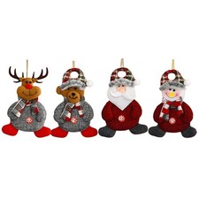 Pendentif tissu de Noël