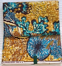 Pagne Wax Africain 100% coton – 6 yards – Tissu Ankara couture / DIY