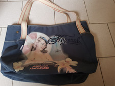 Cartable sac fourre tout sac bandouillère besace toile bleue Kaporal