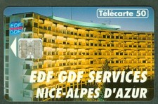 TELECARTE 50 UNITES  EN 866  EDF  GDF  NICE  VIDE 